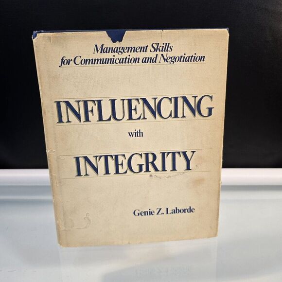 Influencing with Integrity : Management Skills By Genie Z. Laborde 1984 HC - Picture 1 of 10